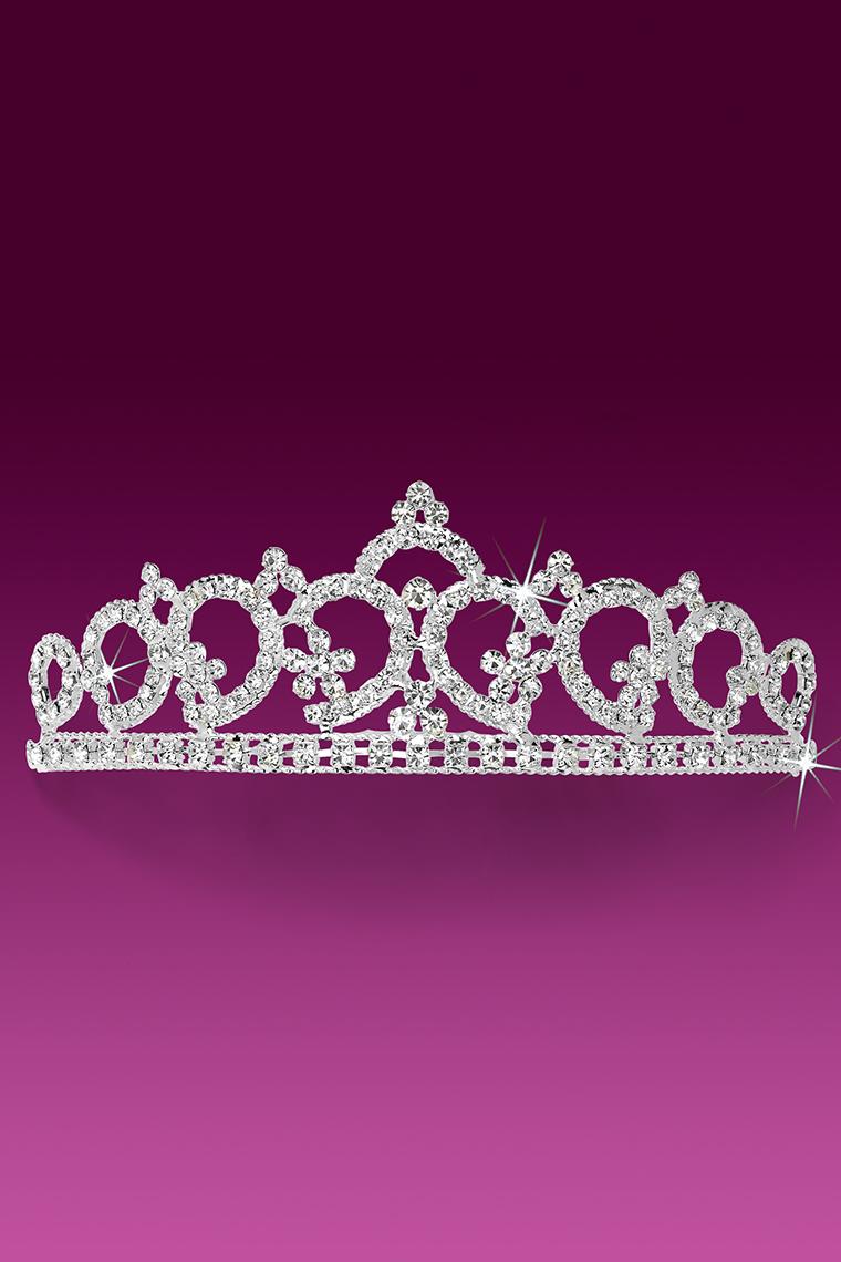Regal Princess Crystal Rhinestone Tiara Comb