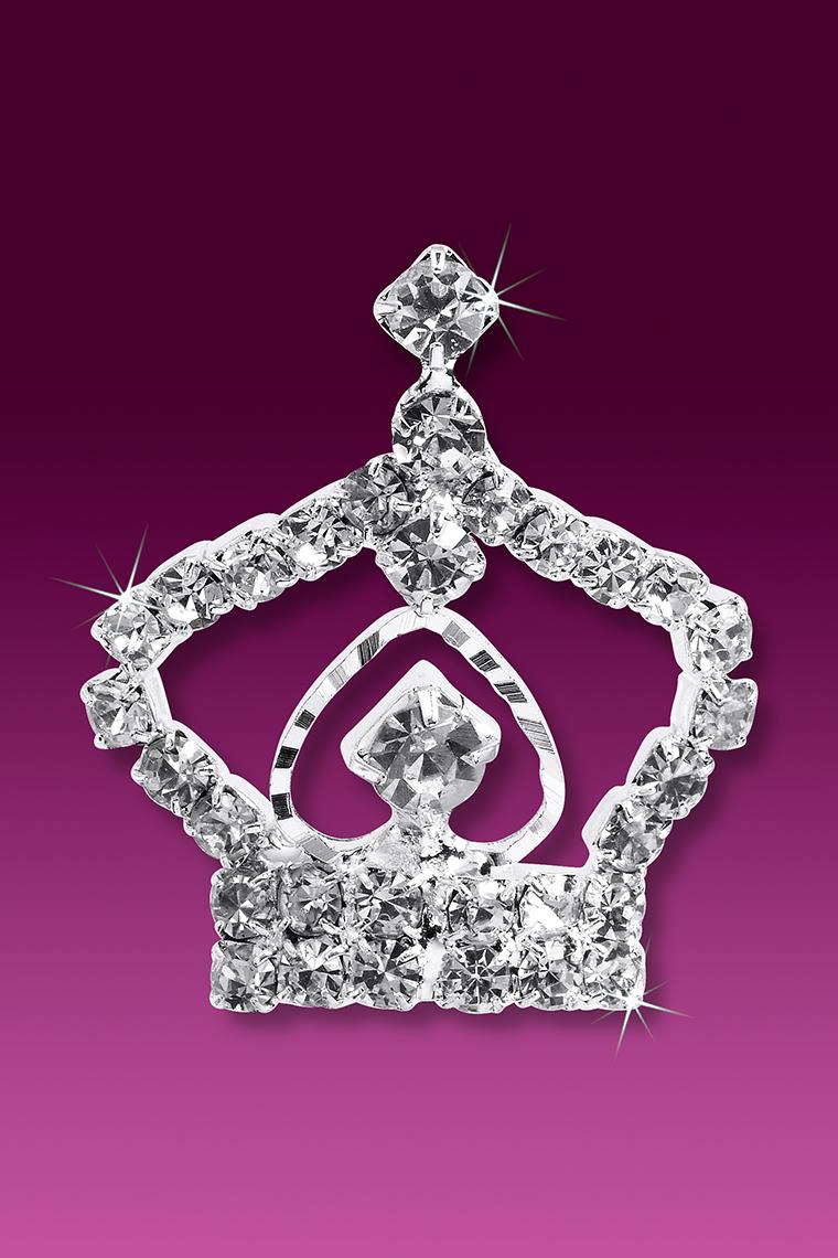 Miss Princess Crystal Rhinestone Crown Hair Pin