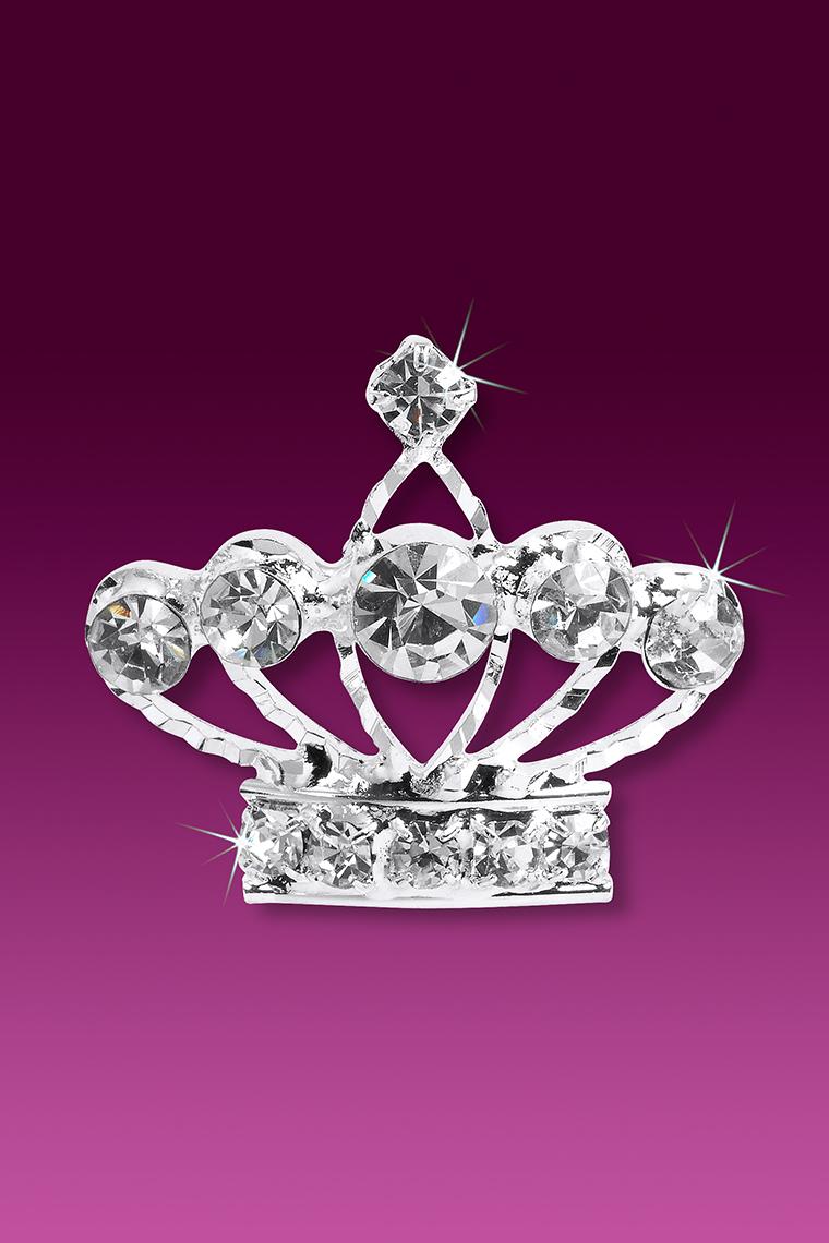 Pretty Princess Crystal Rhinestone Crown Hair Pin