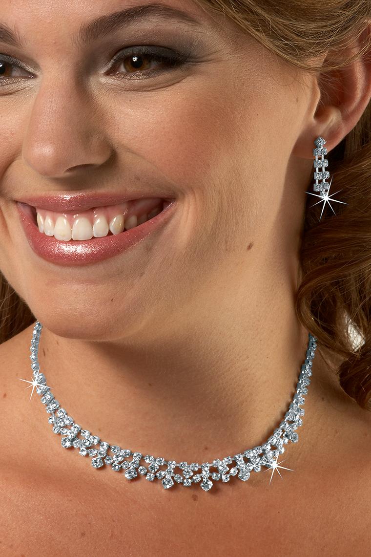 Princess Crystal Rhinestone Jewelry Set