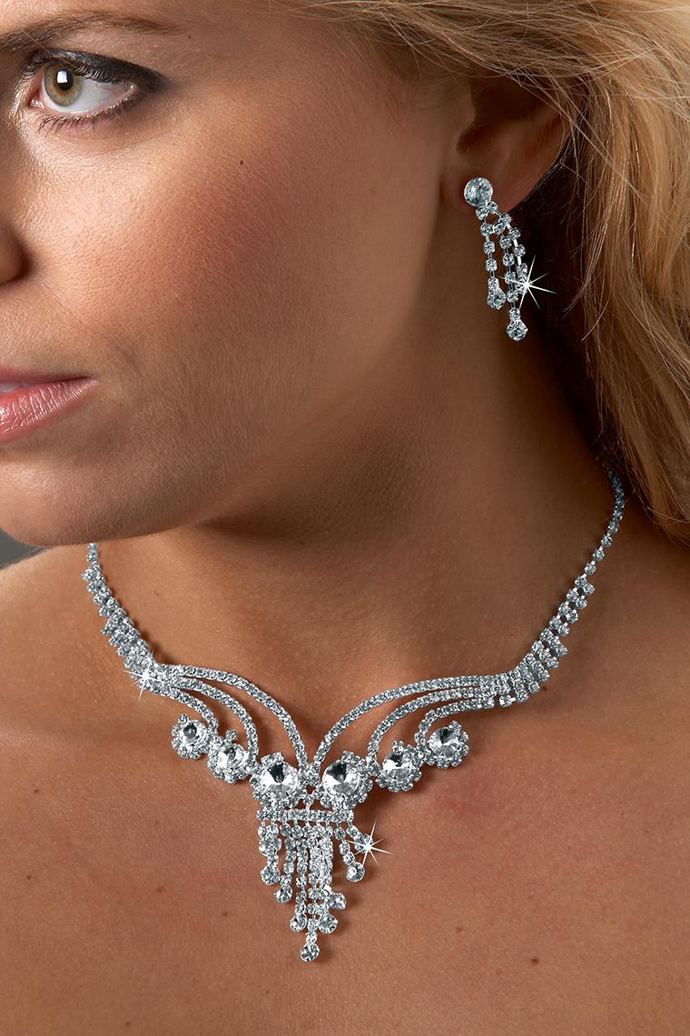 Top Design Crystal Rhinestone Pageant Jewelry Set