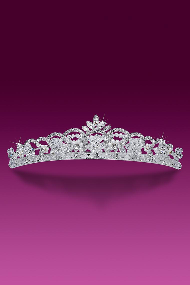Swarovski Crowning Jewel Pearl and Crystal Rhinestone Tiara