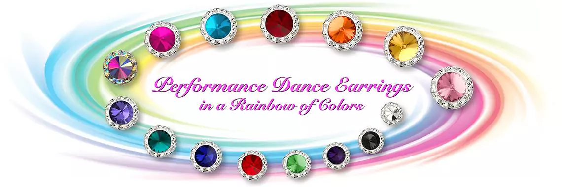 Rhinestone Performance Dance Earrings